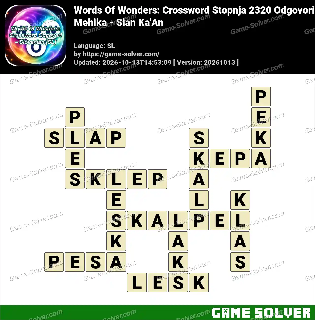 Words Of Wonders: Crossword Stopnja 2320 Odgovori – Mehika – Sian Ka’An